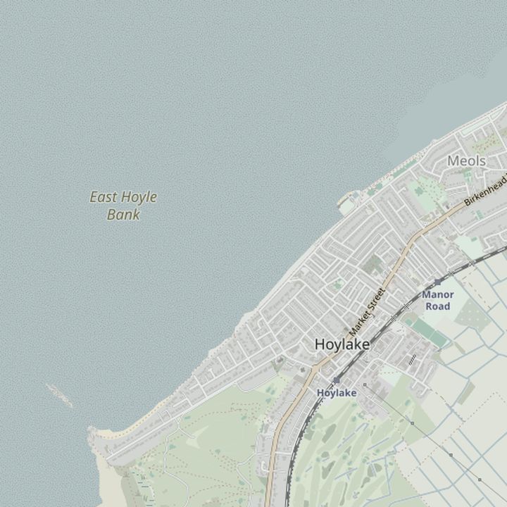 Map of Hoylake and the surrounding streets